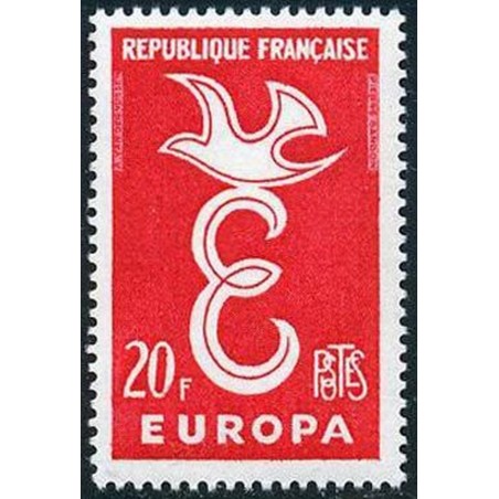 France num Yvert 1173 ** MNH Europa 1958 Année 1958