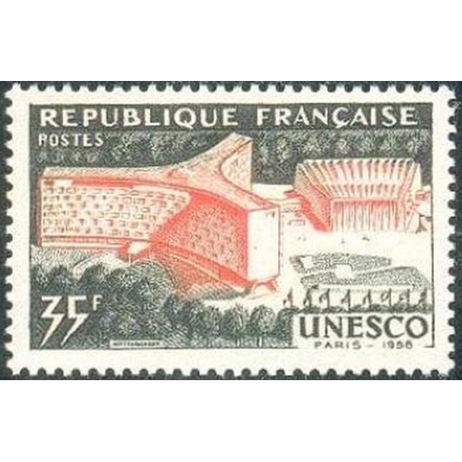 France num Yvert 1178 ** MNH Palais UNESCO PARIS Année 1958