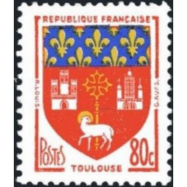 France num Yvert 1182 ** MNH Armoiries TOULOUSE Année 1958