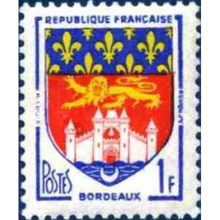 France num Yvert 1183 ** MNH Armoiries BORDEAUX Année 1958