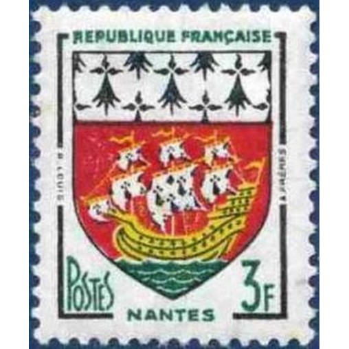 France num Yvert 1185 ** MNH Armoiries NANTES Année 1958
