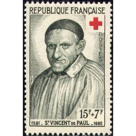 France num Yvert 1187 ** MNH Croix Rouge Année 1958