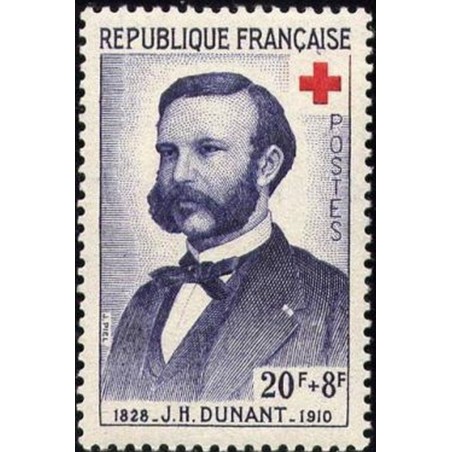 France num Yvert 1188 ** MNH Croix Rouge Année 1958