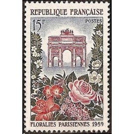 France num Yvert 1189 ** MNH Floralies caroussel Année 1959