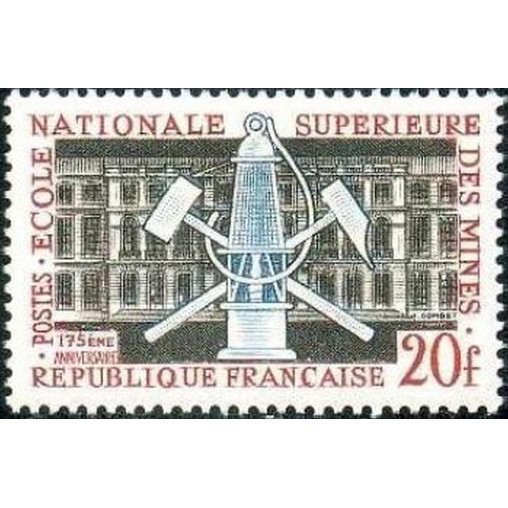 France num Yvert 1197 ** MNH Ecole des Mines Paris Année 1959