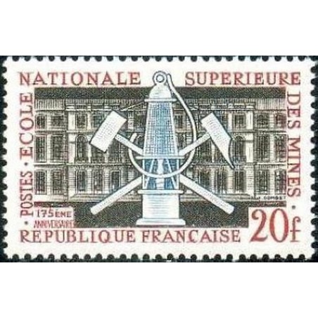 France num Yvert 1197 ** MNH Ecole des Mines Paris Année 1959