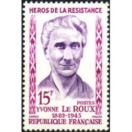 France num Yvert 1199 ** MNH Resistance Le Roux Année 1959