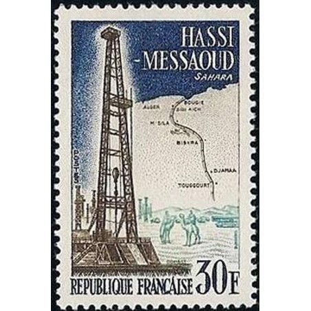 France num Yvert 1205 ** MNH Sahara petrole puit Année 1959