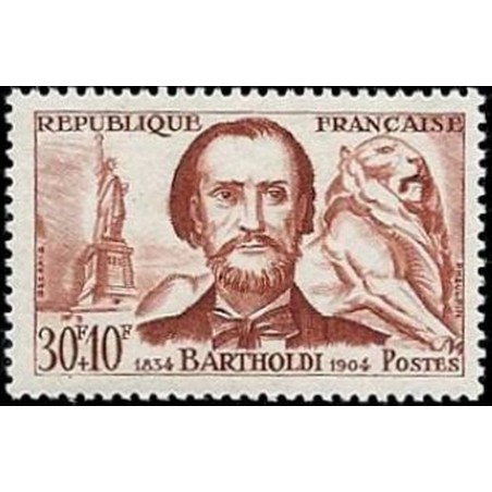 France num Yvert 1212 ** MNH Bartholdi Année 1959