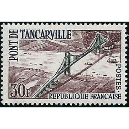 France num Yvert 1215 ** MNH Pont Tancarville Année 1959