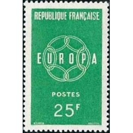 France num Yvert 1218 ** MNH Europa  Année 1959