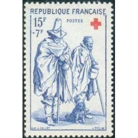 France num Yvert 1140 ** MNH Croix Rouge Année 1957