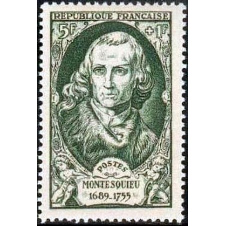 France num Yvert 853 ** MNH Montesquieu Année 1949