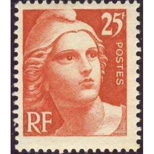 France num Yvert 729 ** MNH Marianne de Gandon Année 1945