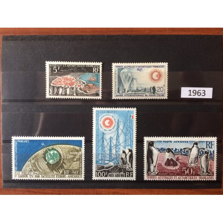 TAAF ** 1963 ANNEE COMPLETE MNH sans charniere luxe
