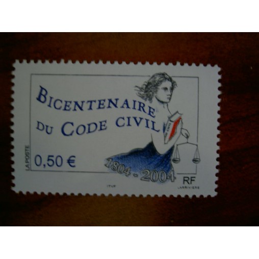 France num Yvert 3644 ** MNH Année 2004 Code civil marianne