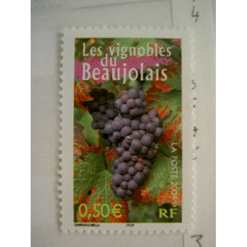 France num Yvert 3648 ** MNH Année 2004 Vin Vigne raisin