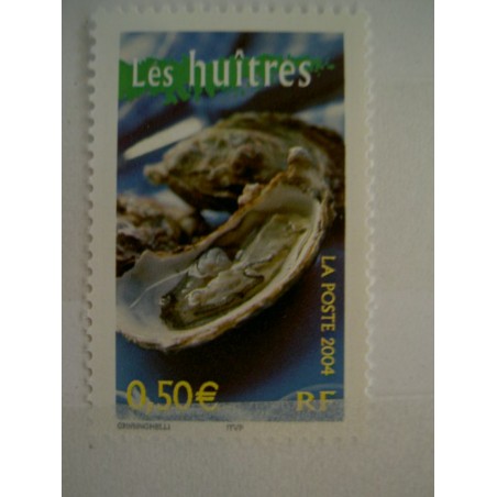 France num Yvert 3651 ** MNH Année 2004 Les huitre coquillage