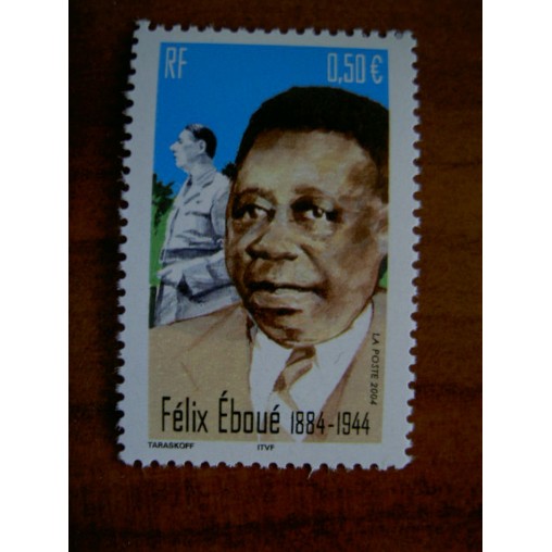 France num Yvert 3714 ** MNH Année 2004 Felix Eboué De Gaulle