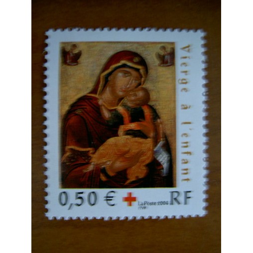 France num Yvert 3717 ** MNH Année 2004 Croix Rouge vier enfant cretoise