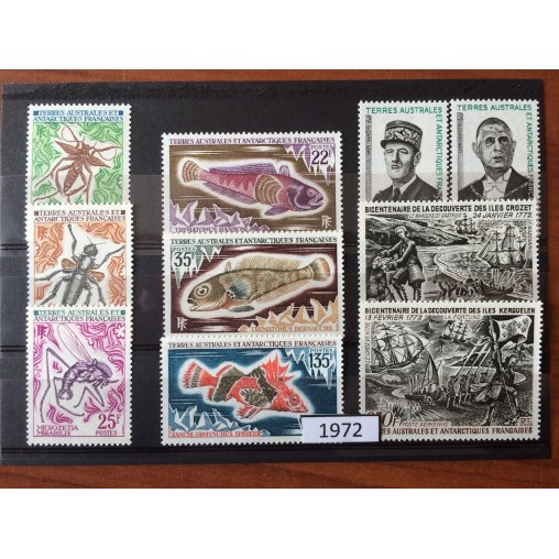 TAAF ** 1972 ANNEE COMPLETE MNH
