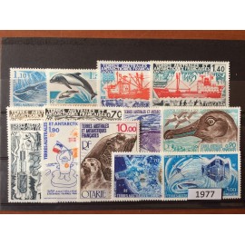 TAAF ** 1977 ANNEE COMPLETE MNH