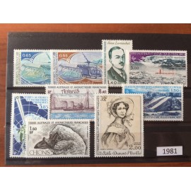 TAAF ** 1981 ANNEE COMPLETE MNH