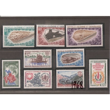 NOUVELLE CALEDONIE ** 1968 ANNEE COMPLETE MNH