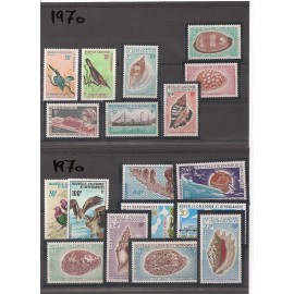NOUVELLE CALEDONIE ** 1970 ANNEE COMPLETE MNH