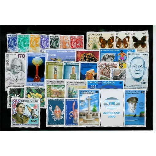 NOUVELLE CALEDONIE ** 1990 ANNEE COMPLETE MNH