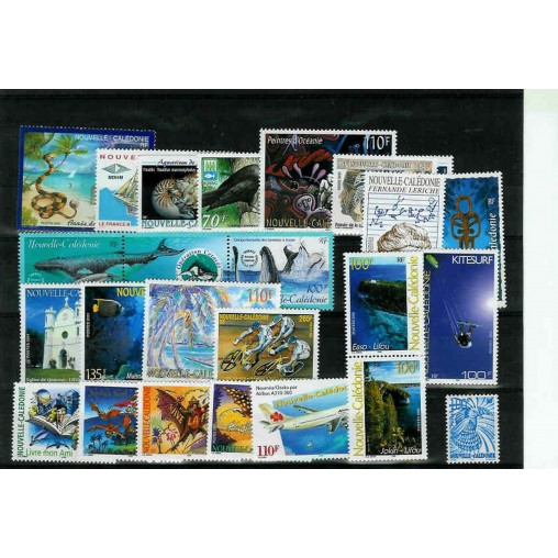 NOUVELLE CALEDONIE ** 2001 ANNEE COMPLETE MNH