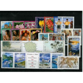 Polynesie annee complete 1998 ** MNH