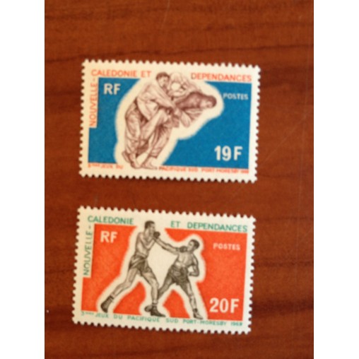 NOUVELLE CALEDONIE Num 361-362 ** MNH ANNEE 1969 Judo Boxe
