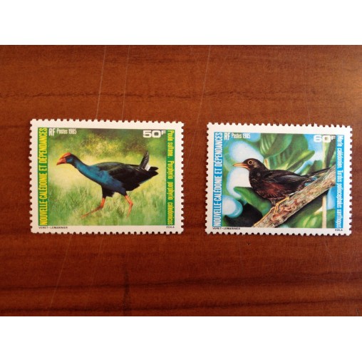 NOUVELLE CALEDONIE Num 510-511 ** MNH ANNEE 1985 Faune bird oiseau