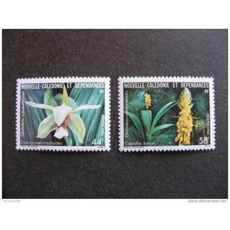 NOUVELLE CALEDONIE Num 520-521 ** MNH ANNEE 1986 Orchidee