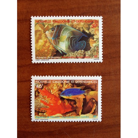 NOUVELLE CALEDONIE Num 551-552 ** MNH ANNEE 1988 Poisson fish