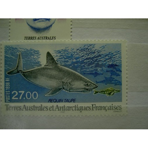 TAAF Yvert Num 228 Requin Taupe ANNEE 1998