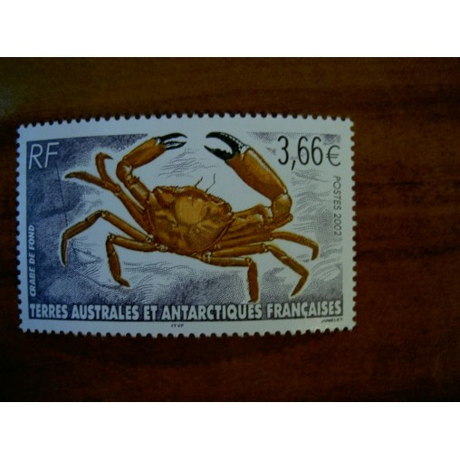 TAAF Yvert Num 335 Crabe de Fond Faune ANNEE 2002