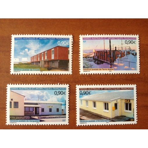 TAAF Yvert Num 395-398 Gerance Postale ANNEE 2004