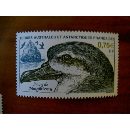 TAAF Yvert Num 408 Oiseau Bird Prion ANNEE 2005