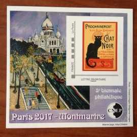 Bloc CNEP Num 74 Yvert ** Montmartre Chat 2017 cats