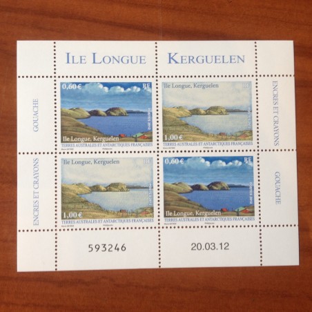 TAAF Yvert Num 628-629 Bloc de 4 Kerguelen ANNEE 2012