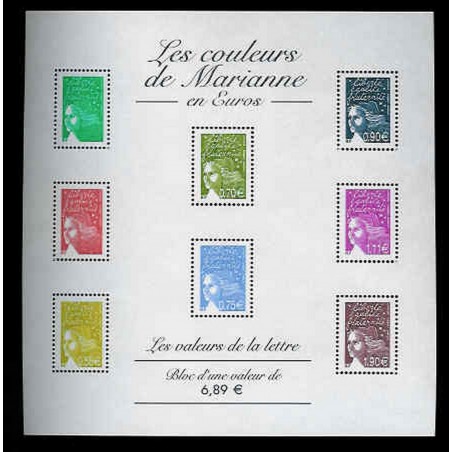 France Bloc num Yvert 67 ** MNH 2004 Marianne en €