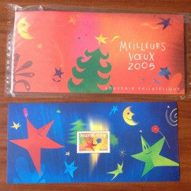 Bloc souvenir Num Yvert 3 ** avec carton Vœux 2004