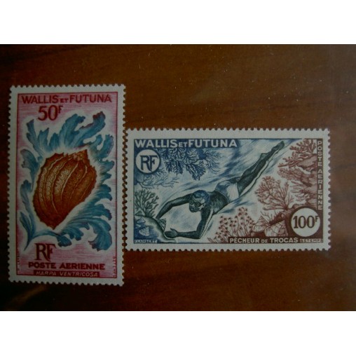Wallis et Futuna  PA 18-19 ** MNH sans charniere année 1962 plongee