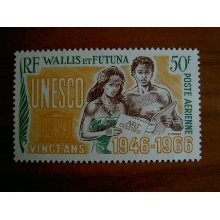 Wallis et Futuna  PA 28 ** MNH sans charniere année 1966 UNESCO