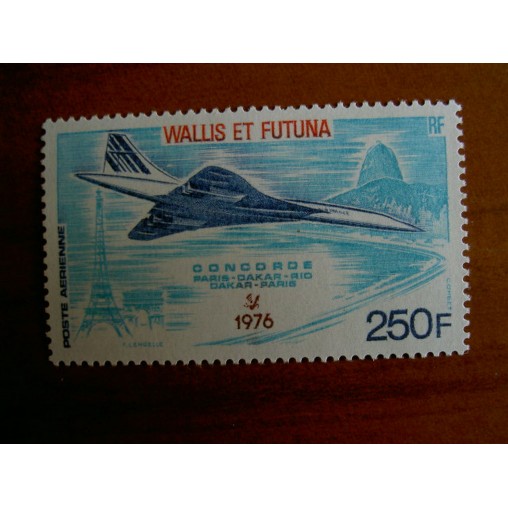 Wallis et Futuna  PA 71 ** MNH sans charniere année 1976 Concorde
