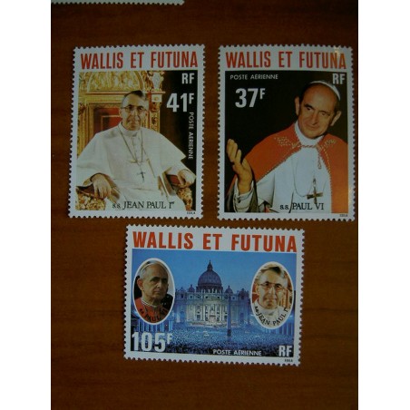 Wallis et Futuna  PA 86-88 ** MNH sans charniere année 1979 Pape Paul VI