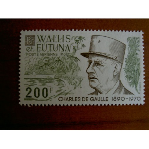 Wallis et Futuna  PA 106 ** MNH sans charniere année 1980 Général De Gaulle