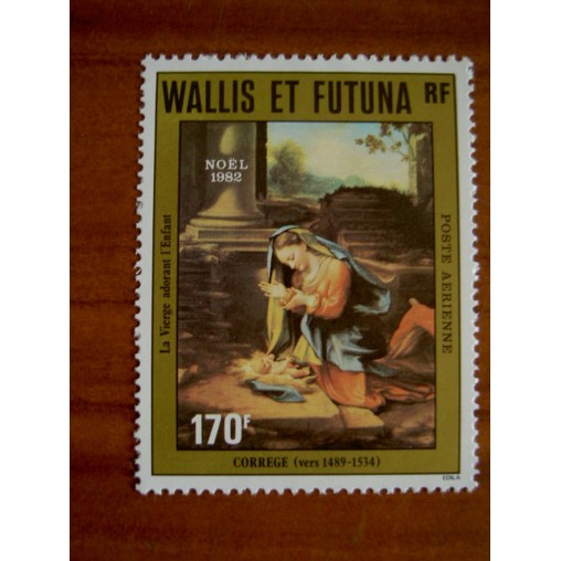 Wallis et Futuna  PA 121 ** MNH sans charniere année 1982 Noel de Correge Tableau